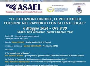 CONVEGNO: “LE ISTITUZIONI EUROPEE, LE POLITICHE DI COESIONE NEL RAPPORTO CON GLI ENTI LOCALI”