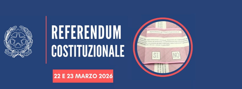 ELEZIONI REFERENDUM COSTITUZIONALE 2026: PUBBLICATO MANIFESTO CONVOCAZIONE COMIZI ELETTORALI